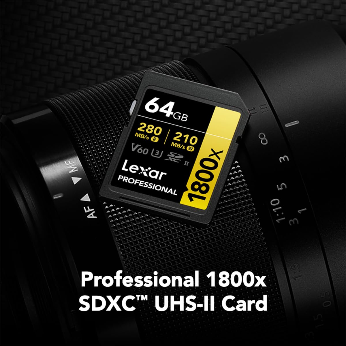 Foto 3 pulgar | Tarjeta De Memoria Lexar Professional 1800x Sdxc Uhs-ii 64gb Gold - Venta Internacional.