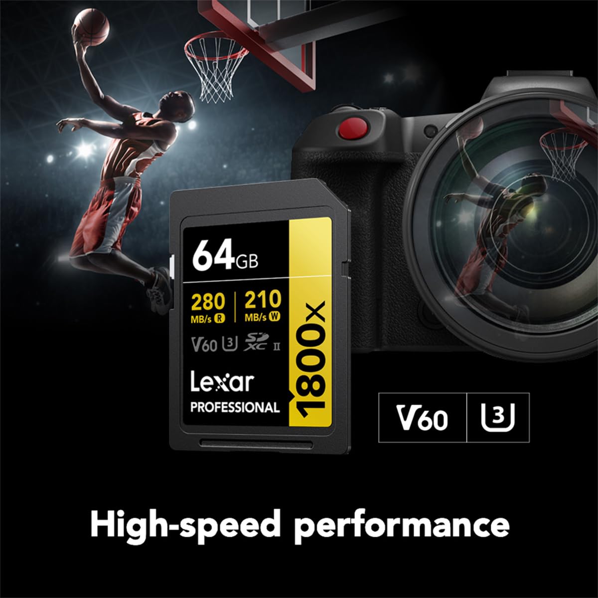 Foto 4 pulgar | Tarjeta De Memoria Lexar Professional 1800x Sdxc Uhs-ii 64gb Gold - Venta Internacional.