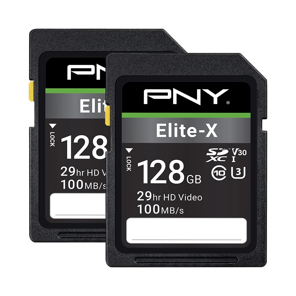 Foto 2 pulgar | Tarjeta De Memoria Pny Elite-x De 128 Gb  Sdxc  Clase 10 U3 V30  Paquete De 2 - Venta Internacional.