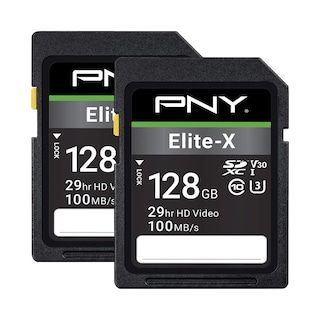 Foto 1 | Tarjeta De Memoria Pny Elite-x De 128 Gb Sdxc Clase 10 U3 V30 Paquete De 2 - Venta Internacional.