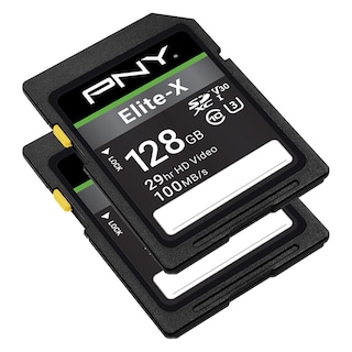 Foto 2 | Tarjeta De Memoria Pny Elite-x De 128 Gb Sdxc Clase 10 U3 V30 Paquete De 2 - Venta Internacional.