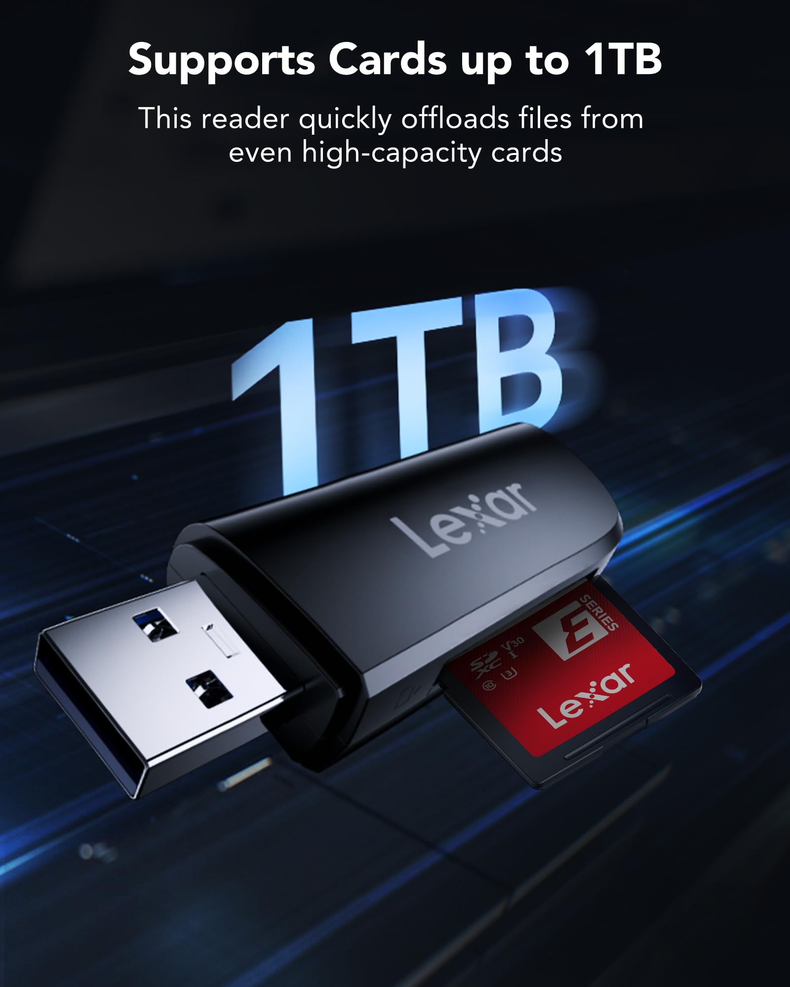 Foto 6 pulgar | Lector De Tarjetas Lexar De Doble Ranura Usb-a Usb 3.2 Gen 1 104 Mb/s - Venta Internacional.