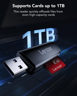 Foto 5 | Lector De Tarjetas Lexar De Doble Ranura Usb-a Usb 3.2 Gen 1 104 Mb/s - Venta Internacional.
