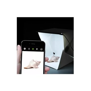 Foto 3 | Caja De Luz Led Para Estudio Fotográfico De 40 X 40 Cm Con 5 Fondos, Color Blanco - Venta Internacional.
