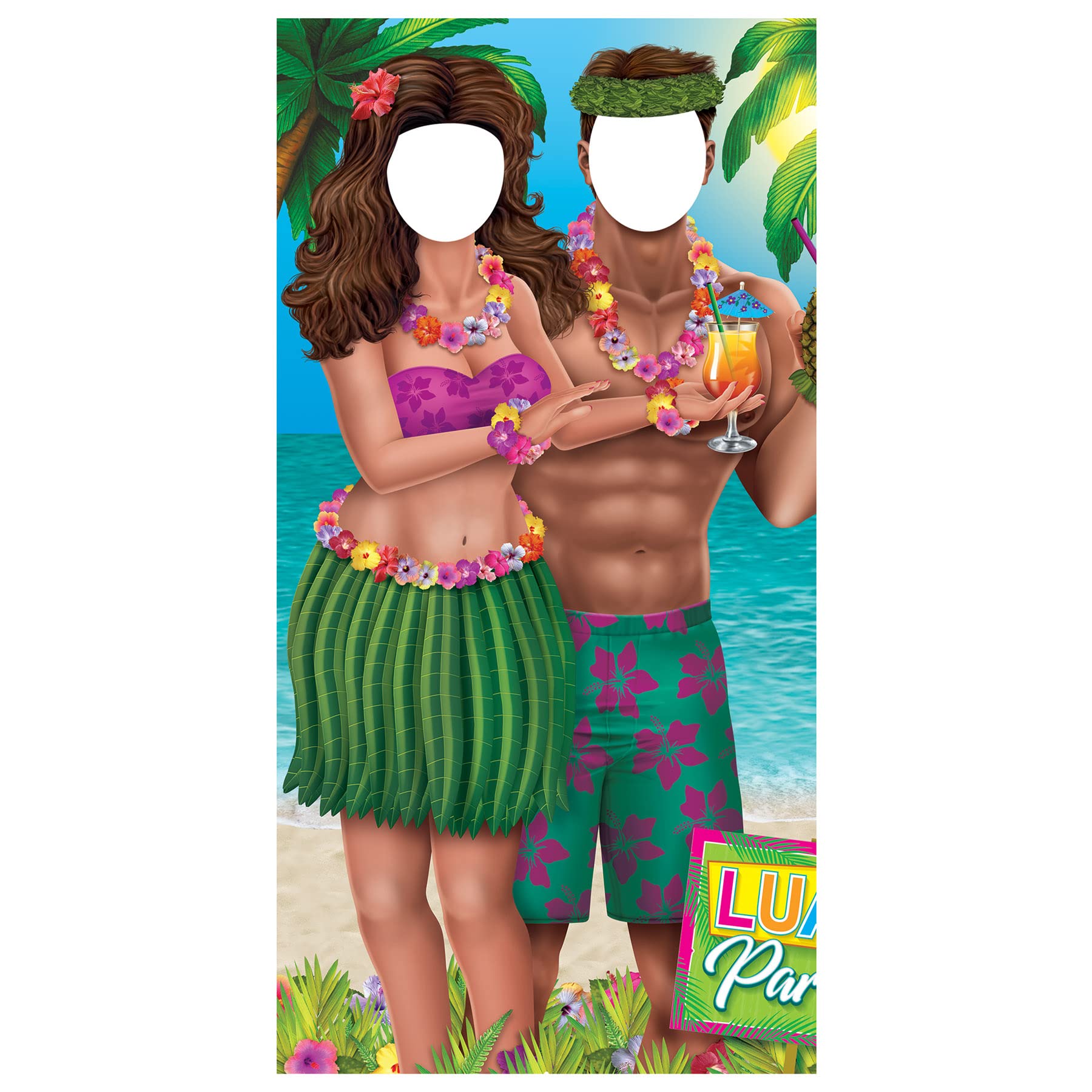 Foto 2 pulgar | Photo Booth Prop Beistle Tropical Size Couples Stand Up - Venta Internacional.