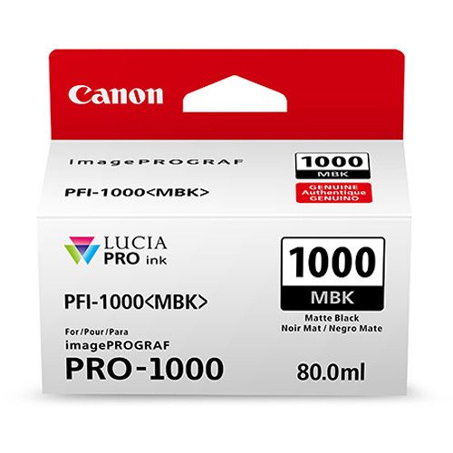 Foto 2 pulgar | Tinta Canon  Pfi-1000 Mbk Lucia Pro Matte Black Ink Tank 80ml