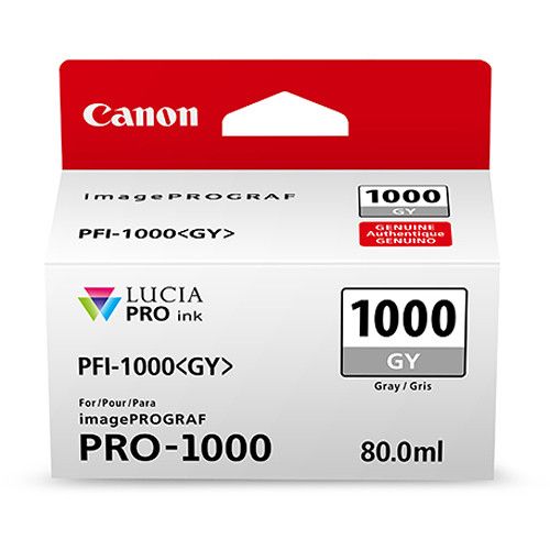 Foto 2 pulgar | Tinta Canon  Pfi-1000 Gy Lucia Pro Gray Ink Tank 80 ml