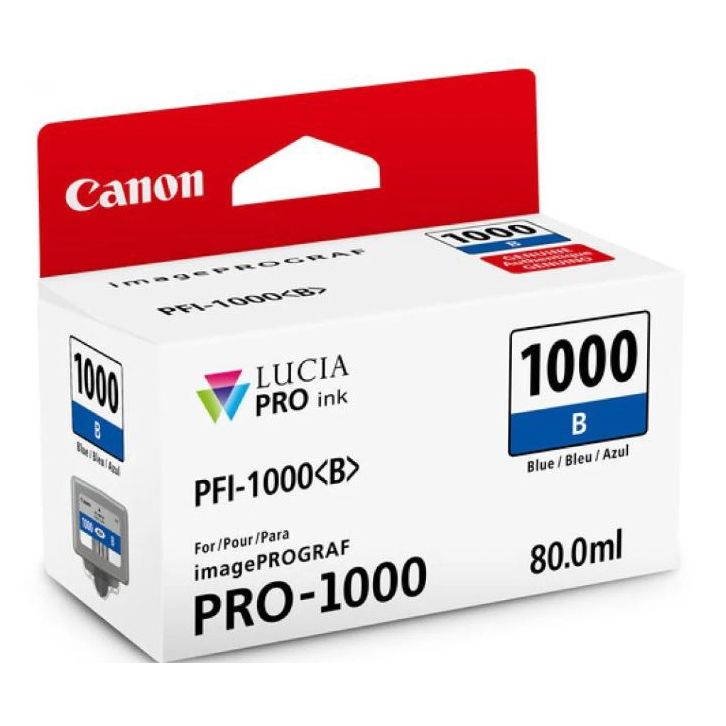 Foto 2 pulgar | Tinta Canon Pfi-1000 B Lucia Pro Blue Ink Tank 80 ml