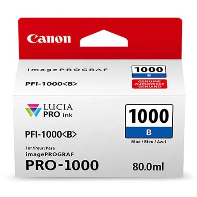 Foto 3 pulgar | Tinta Canon Pfi-1000 B Lucia Pro Blue Ink Tank 80 ml