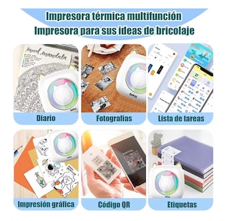 Foto 4 | Impresora Portátil Belug Blanca con Bluetooth