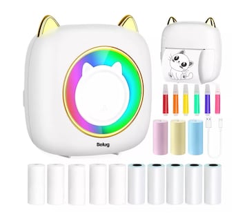 Foto 5 | Impresora Portátil Belug Blanca con Bluetooth