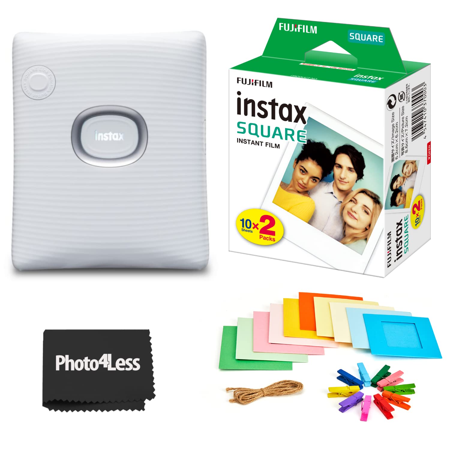 Foto 2 pulgar | Impresora Para Smartphone Fujifilm Instax Square Link Blanca - Venta Internacional.