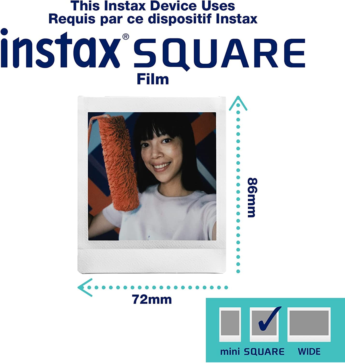 Foto 7 pulgar | Impresora Para Smartphone Fujifilm Instax Square Link Blanca - Venta Internacional.