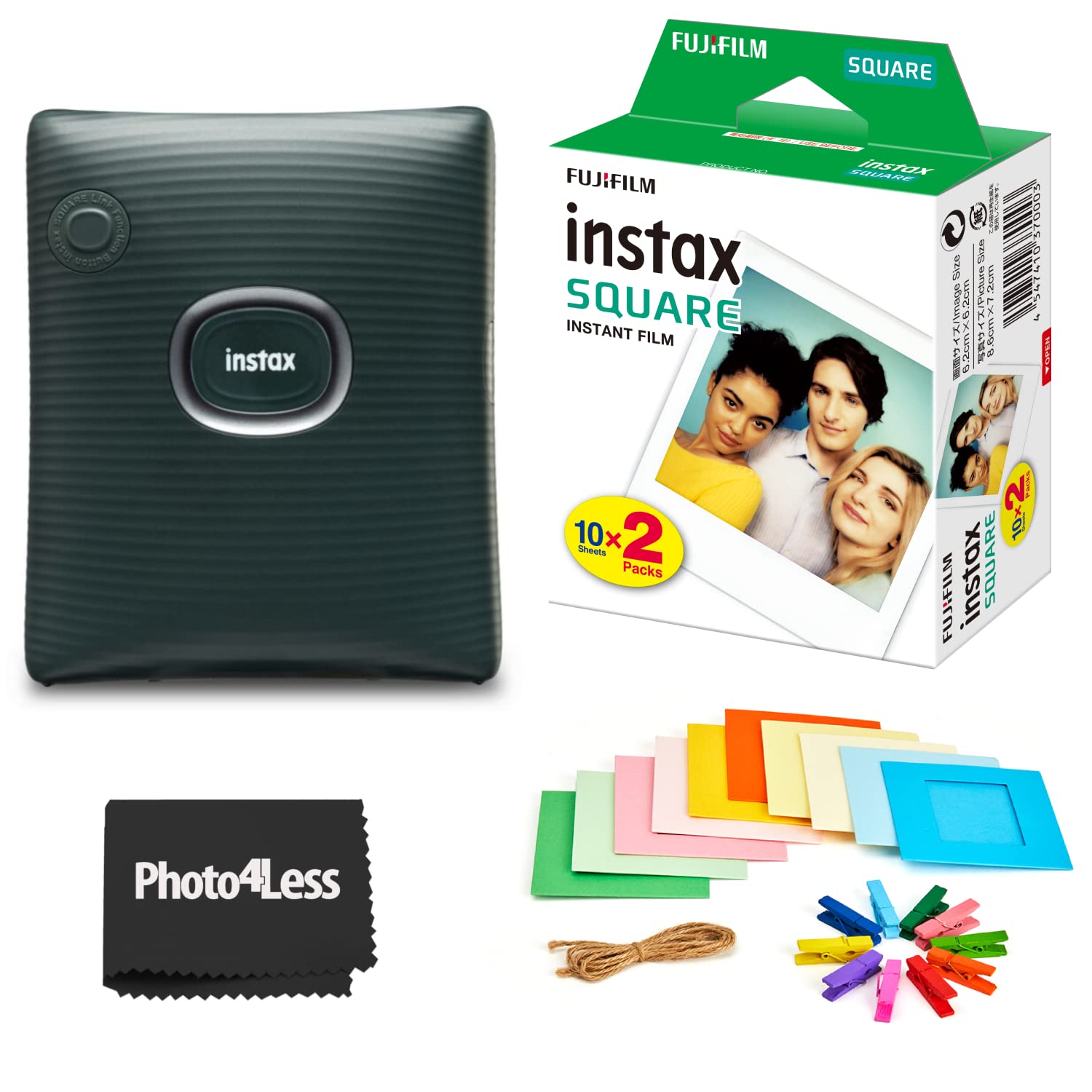 Foto 2 pulgar | Impresora Para Smartphone Fujifilm Instax Square Link Green - Venta Internacional.