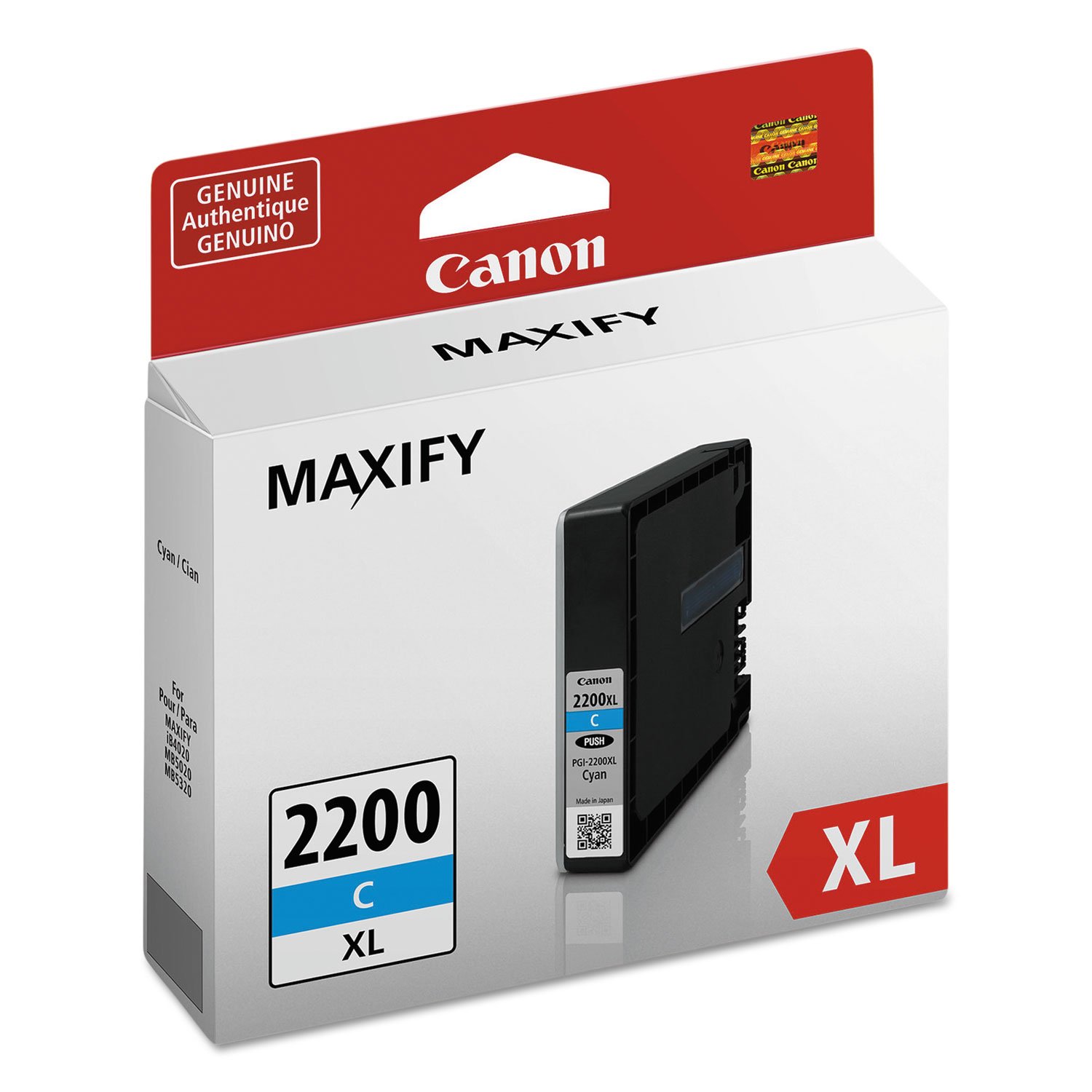 Tanque De Tinta Canon Canonink Maxify Pgi-2200 Xl, Pigmento Cian - Venta Internacional.