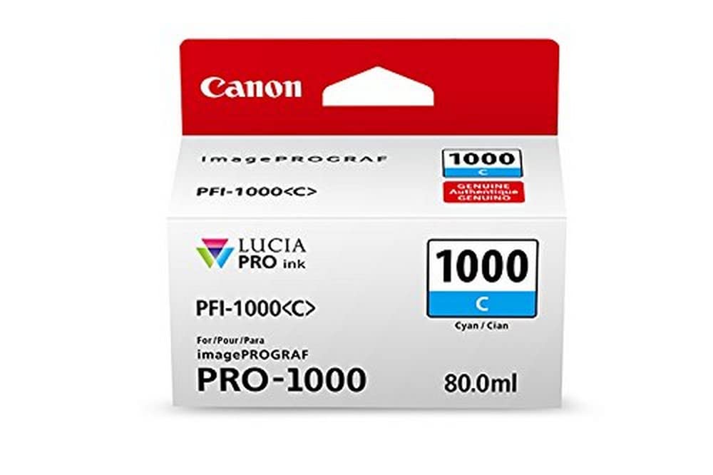 Foto 2 pulgar | Depósito De Tinta Canon Canonink Lucia Pro Pfi-1000 Cyan Individual - Venta Internacional.