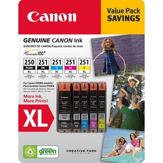 Foto 1 | Cartuchos De Tinta Canon Pgi-250xl, Cli-251xl C/m/y/k Value Pack (5) - Venta Internacional.