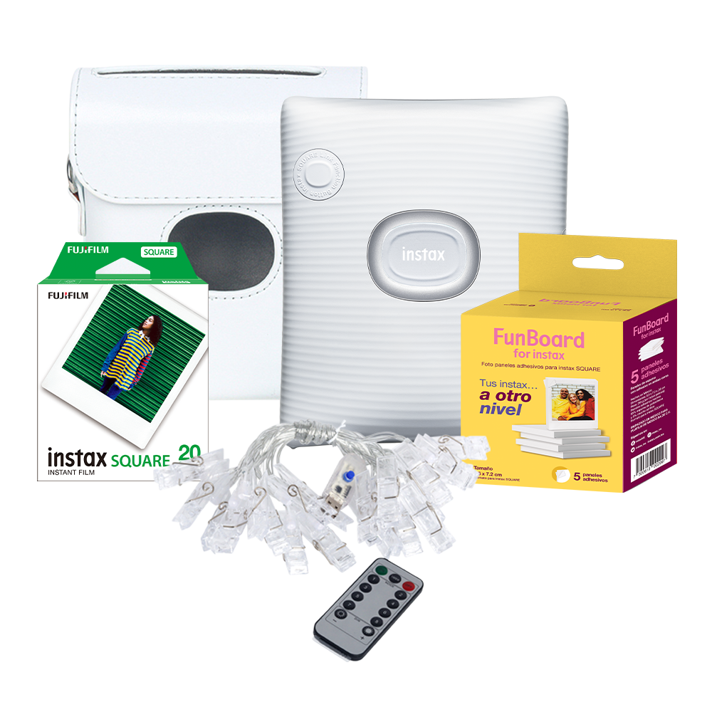 Foto 1 | Paquete Instax Sq Link Blanca + Funboard