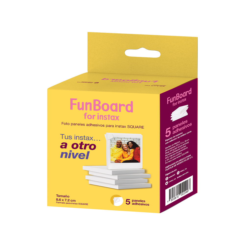 Foto 7 pulgar | Paquete Instax Sq Link Blanca + Funboard