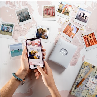 Foto 8 | Paquete Instax Sq Link Blanca + Funboard