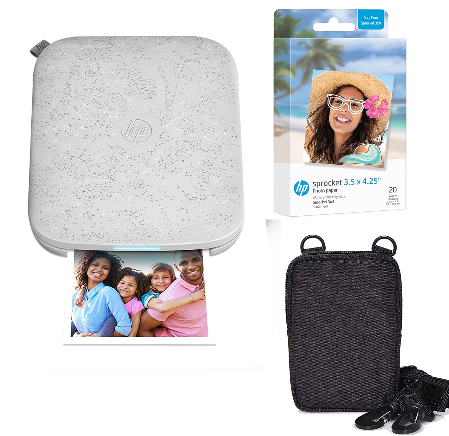 Impresora Fotográfica Instantánea Hp Sprocket 3x4 con Papel de Zinc 20 G - Venta Internacional