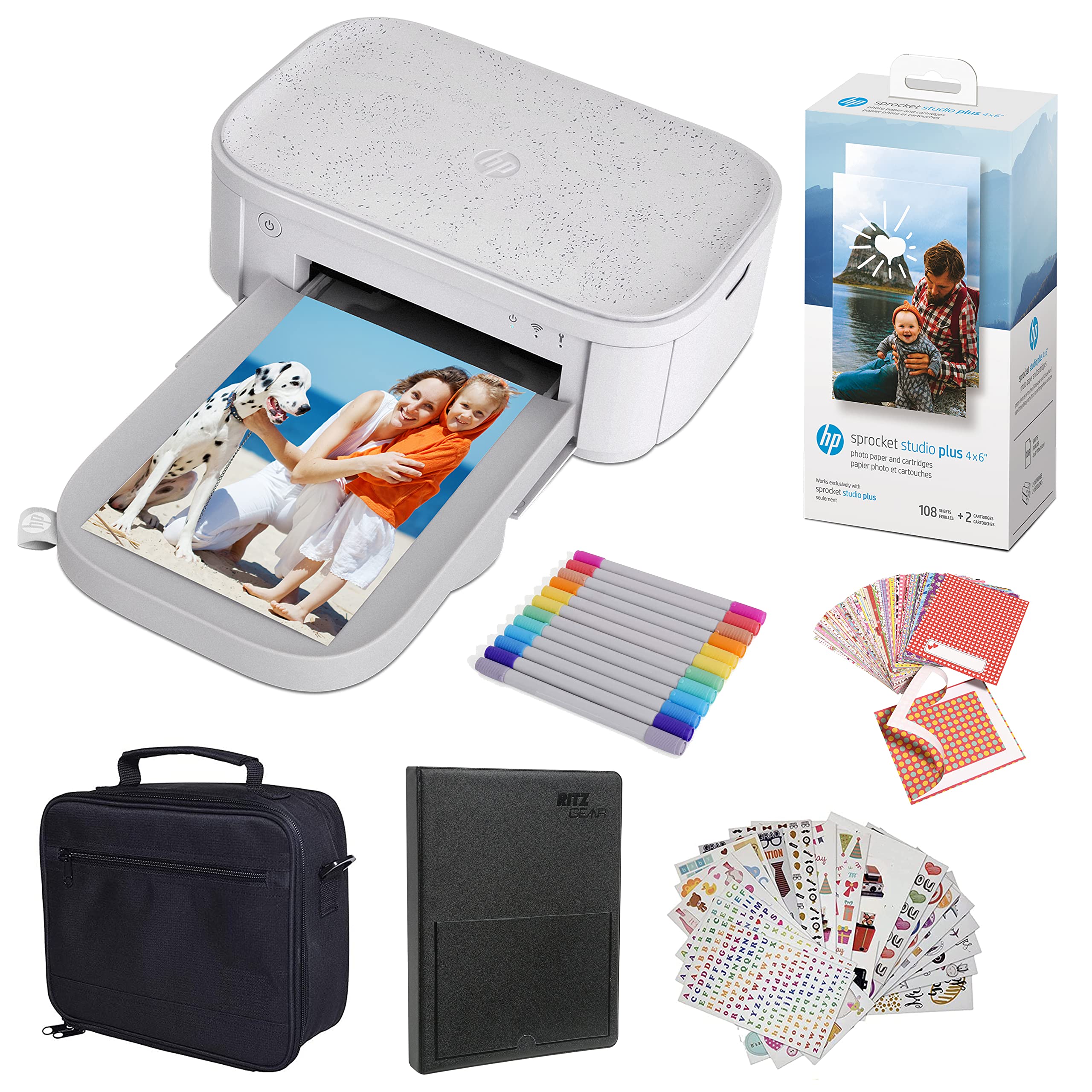 Foto 2 pulgar | Impresora Fotográfica Instantánea Hp Sprocket Studio Plus 4x6 Blanca - Venta Internacional