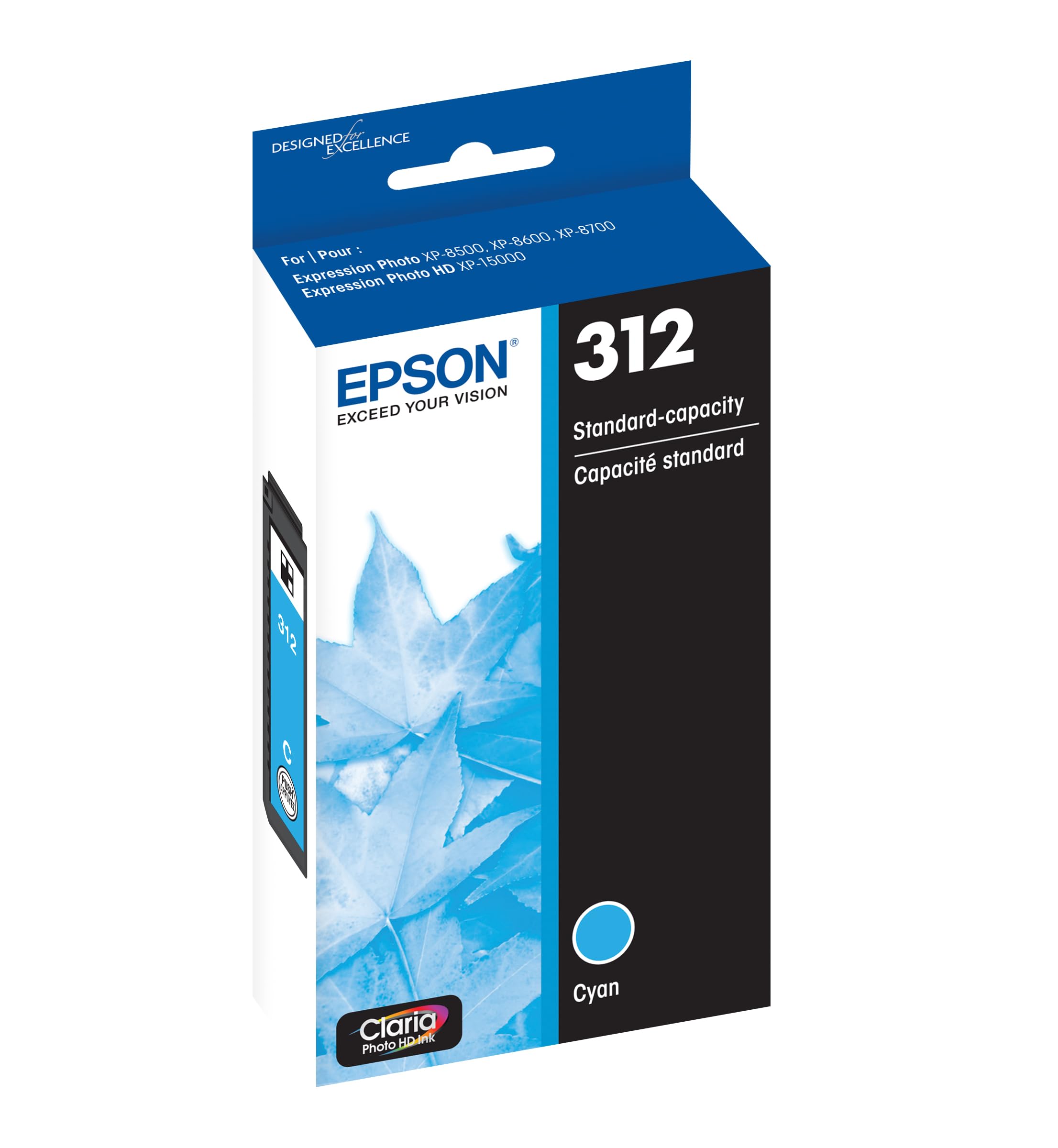 Foto 3 pulgar | Cartucho De Tinta Epson 312 Claria Photo Hd Cyan T312220-s - Venta Internacional.