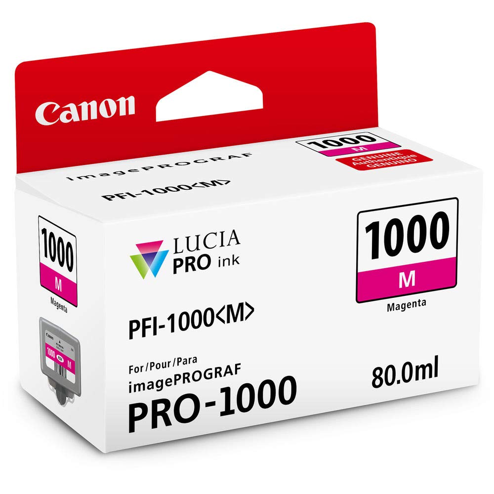 Depósito De Tinta Canon Pfi-1000 Magenta Genuino Para Imageprograf Pro-1000 - Venta Internacional.