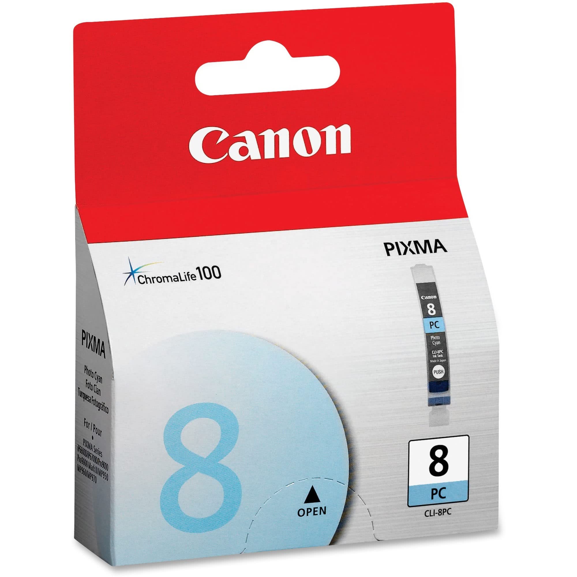 Foto 7 pulgar | Cartucho De Tinta Canon Cli-8 Photo Cyan 13ml Ip6600d Ip6700d Mp950 Mp970/mp960 Pro9000 Pro9500mkii - Venta Internacio