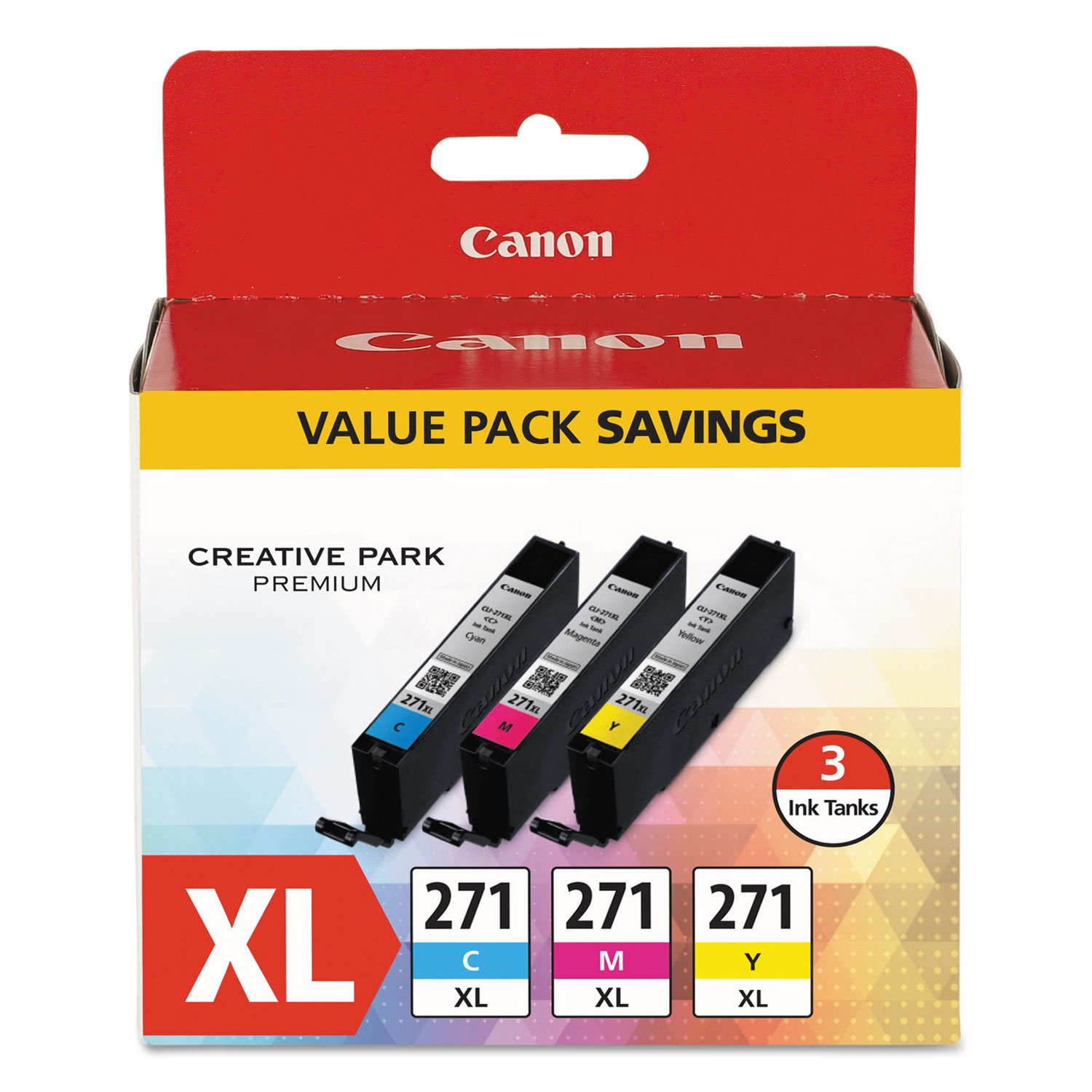 Depósitos De Tinta Canon Cli-271xl De Alto Rendimiento Cian/magenta/amarillo X3 - Venta Internacional.