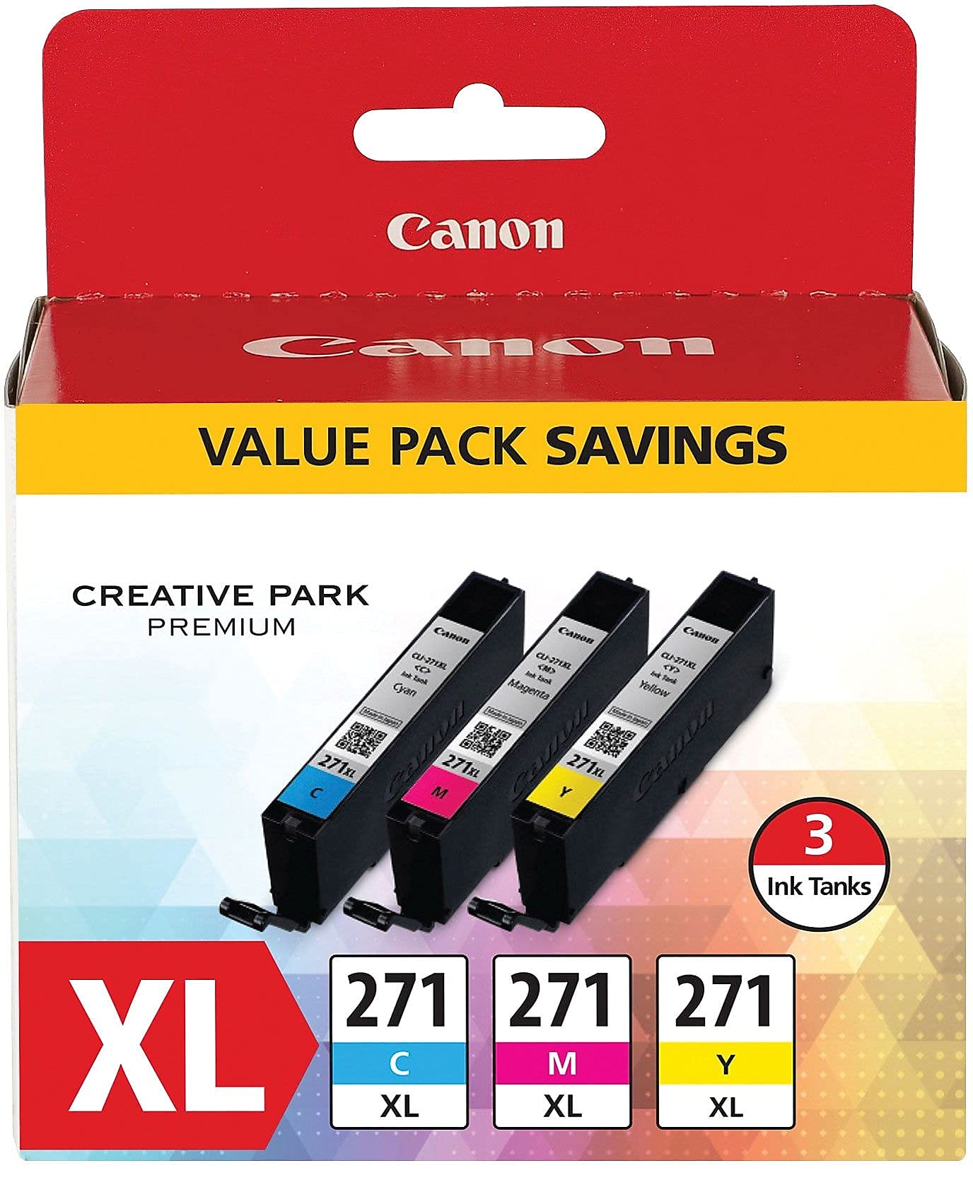 Foto 3 pulgar | Depósitos De Tinta Canon Cli-271xl De Alto Rendimiento Cian/magenta/amarillo X3 - Venta Internacional.