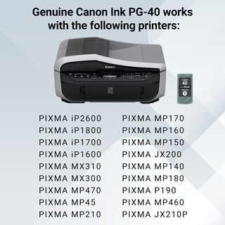 Foto 5 | Cartucho De Tinta Canon Pg-40 Negro Original Ip2600/1800/1700/1600 - Venta Internacional.