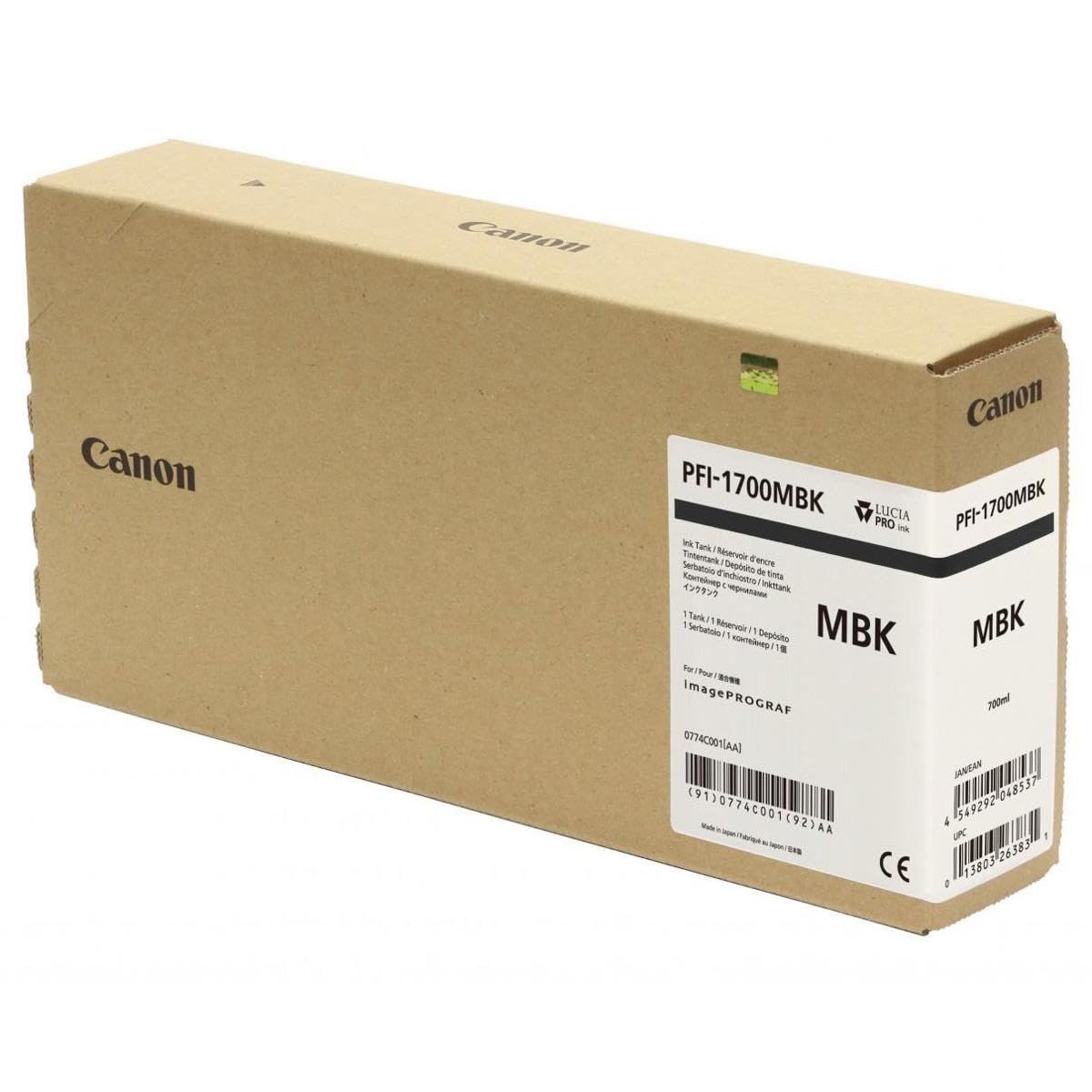 Cartucho De Tinta Canon Pfi-1700 (0774c001aa) Rendimiento Estándar 700 Ml - Venta Internacional.