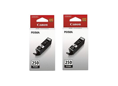 Foto 1 | Cartuchos De Tinta Canon Pgi-250 Negros (paquete De 2) Para Impresoras Pixma - Venta Internacional.