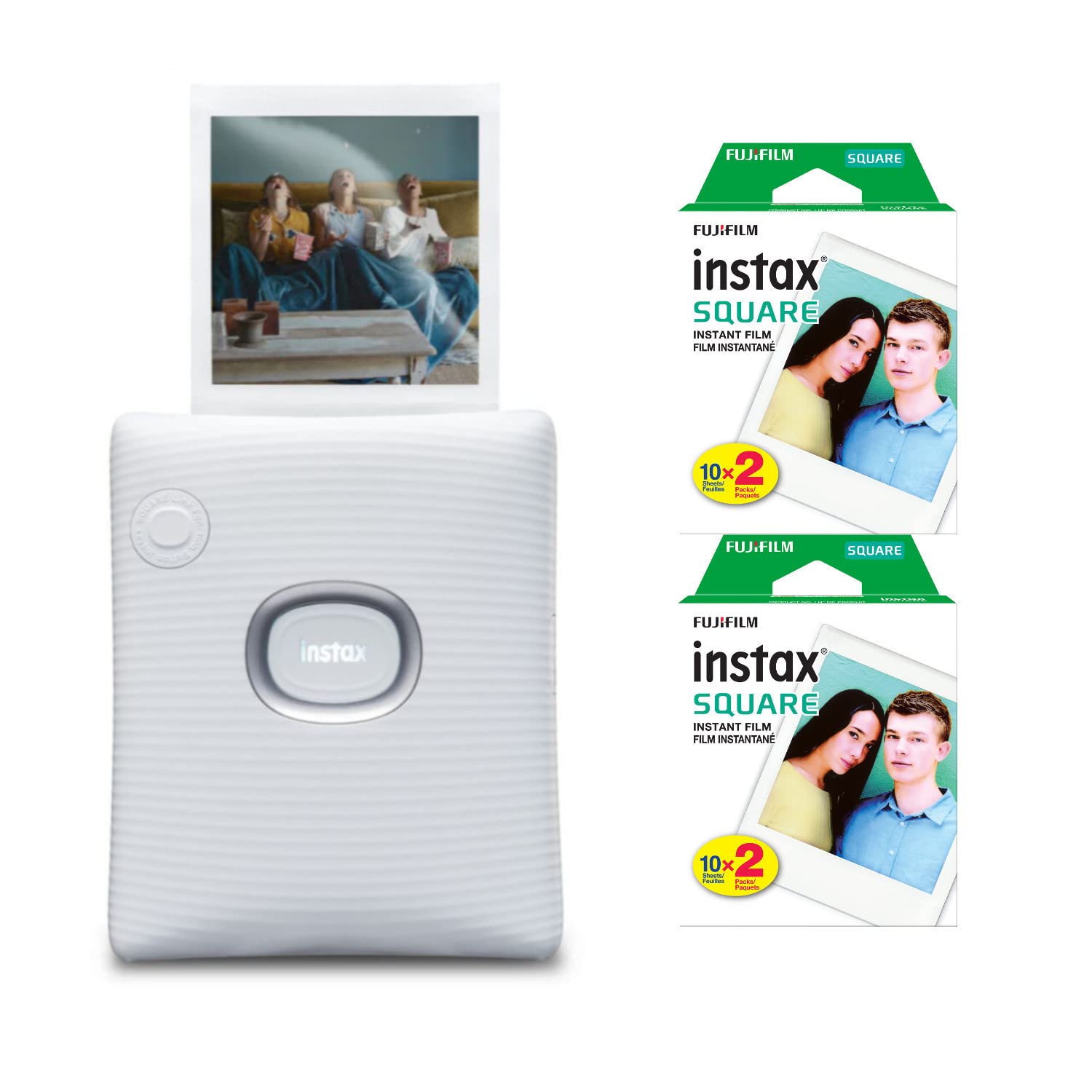Impresora Instantánea Fujifilm Instax Square Link Wide (blanca) - Venta Internacional.