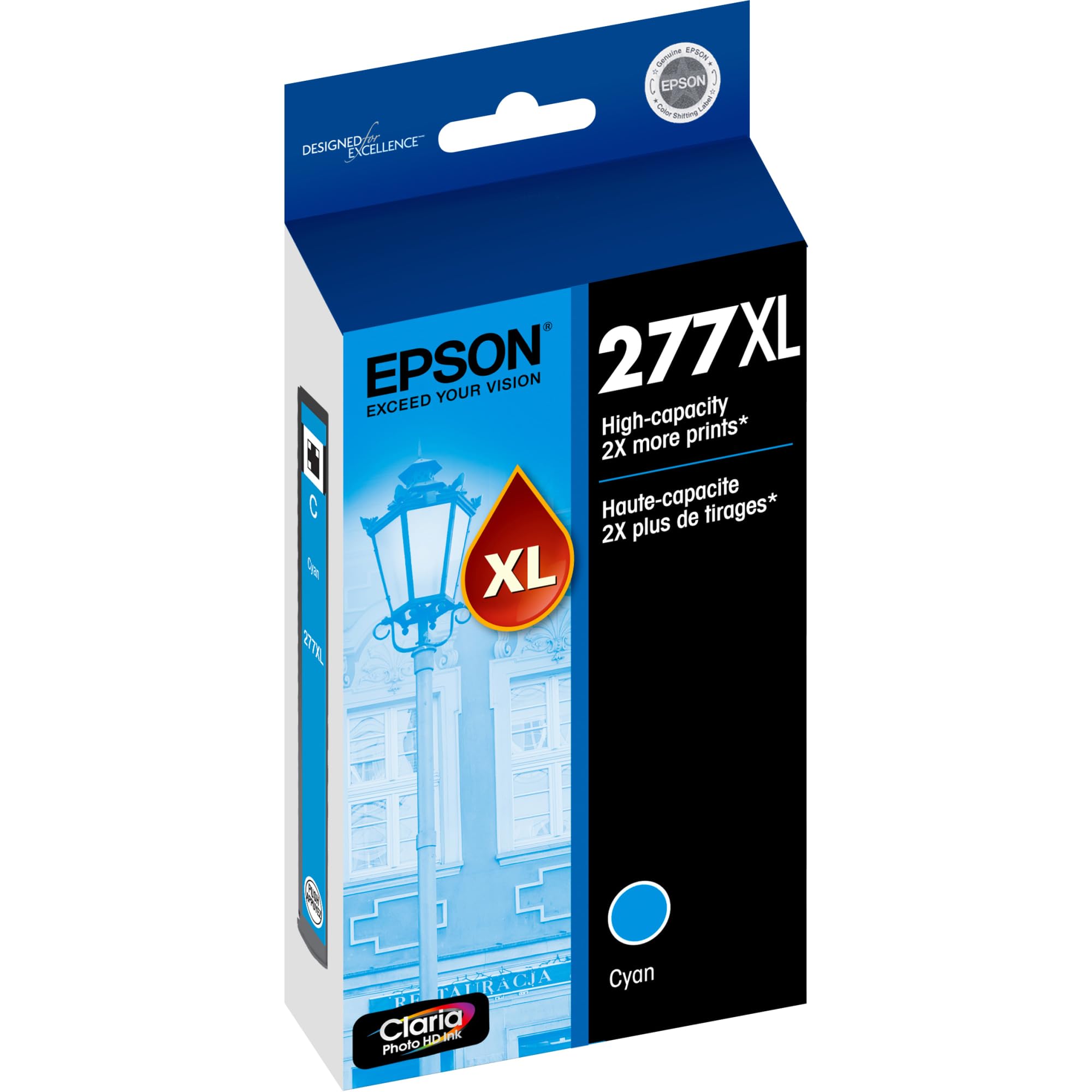 Foto 3 pulgar | Cartucho De Tinta Epson 277 Claria Photo Hd Cyan T277xl220-s - Venta Internacional.