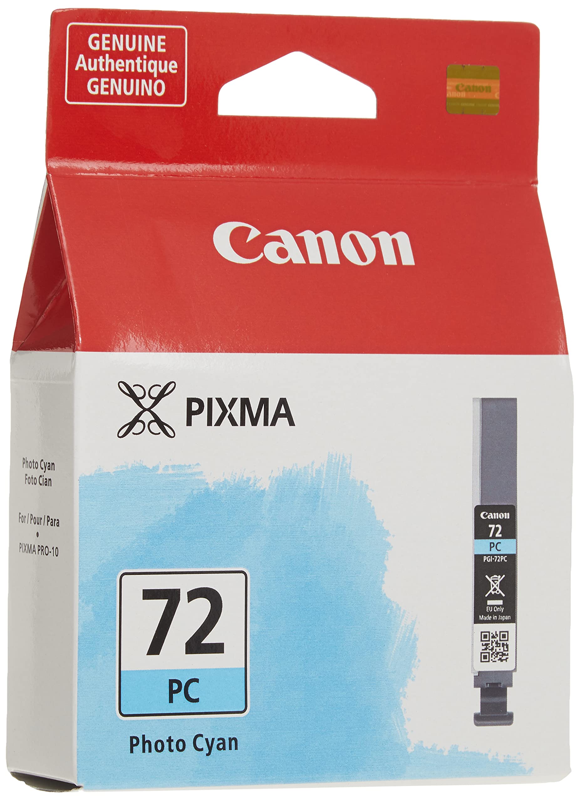 Cartucho De Tinta Canon Pgi-72 Photo Cyan Compatible Pro-10 - Venta Internacional.