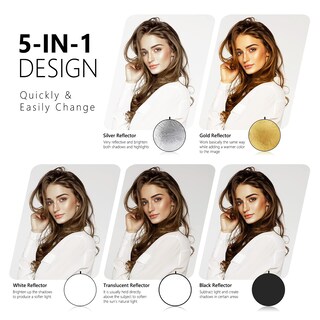 Foto 2 | Panel Reflector Neewer 5 Piezas de 60 cm-Venta Internacional