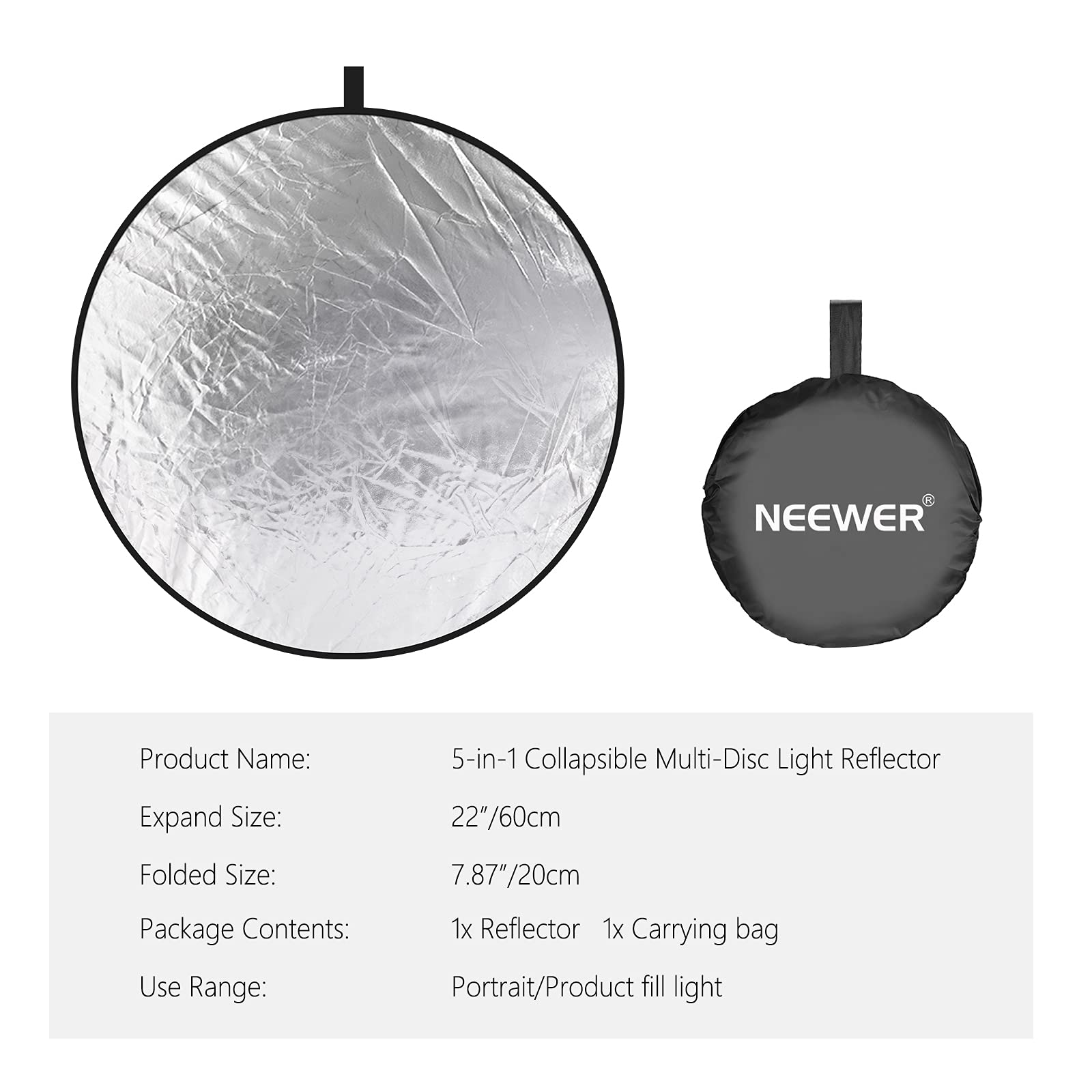 Foto 8 pulgar | Panel Reflector Neewer 5 Piezas de 60 cm-Venta Internacional