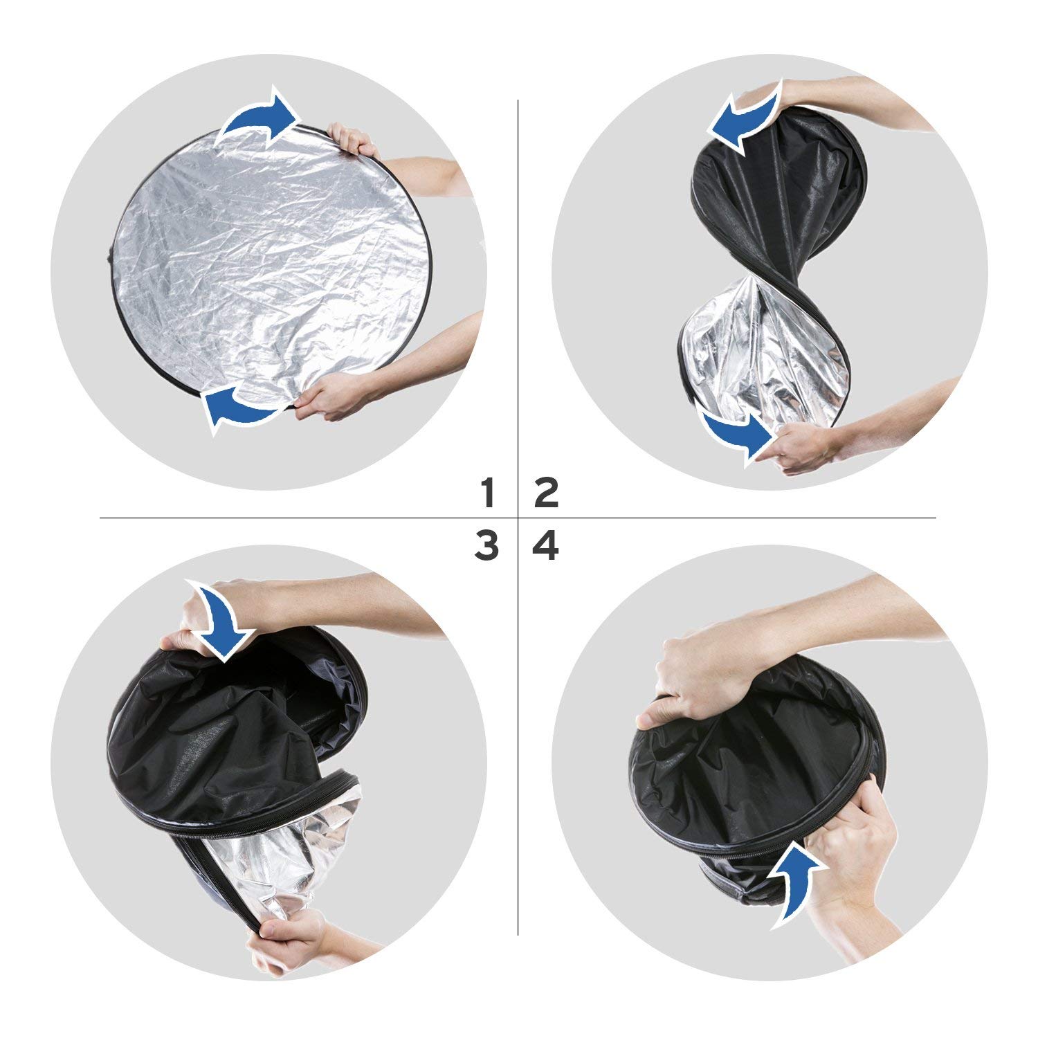 Foto 5 pulgar | Reflector Fotográfico Etekcity 24 5 En 1 De 60 Cm Con Bolsa - Venta Internacional.