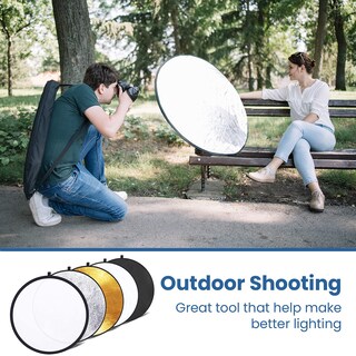 Foto 5 | Reflector Fotográfico Etekcity 43 (110 Cm) 5 En 1 Con Bolsa - Venta Internacional.