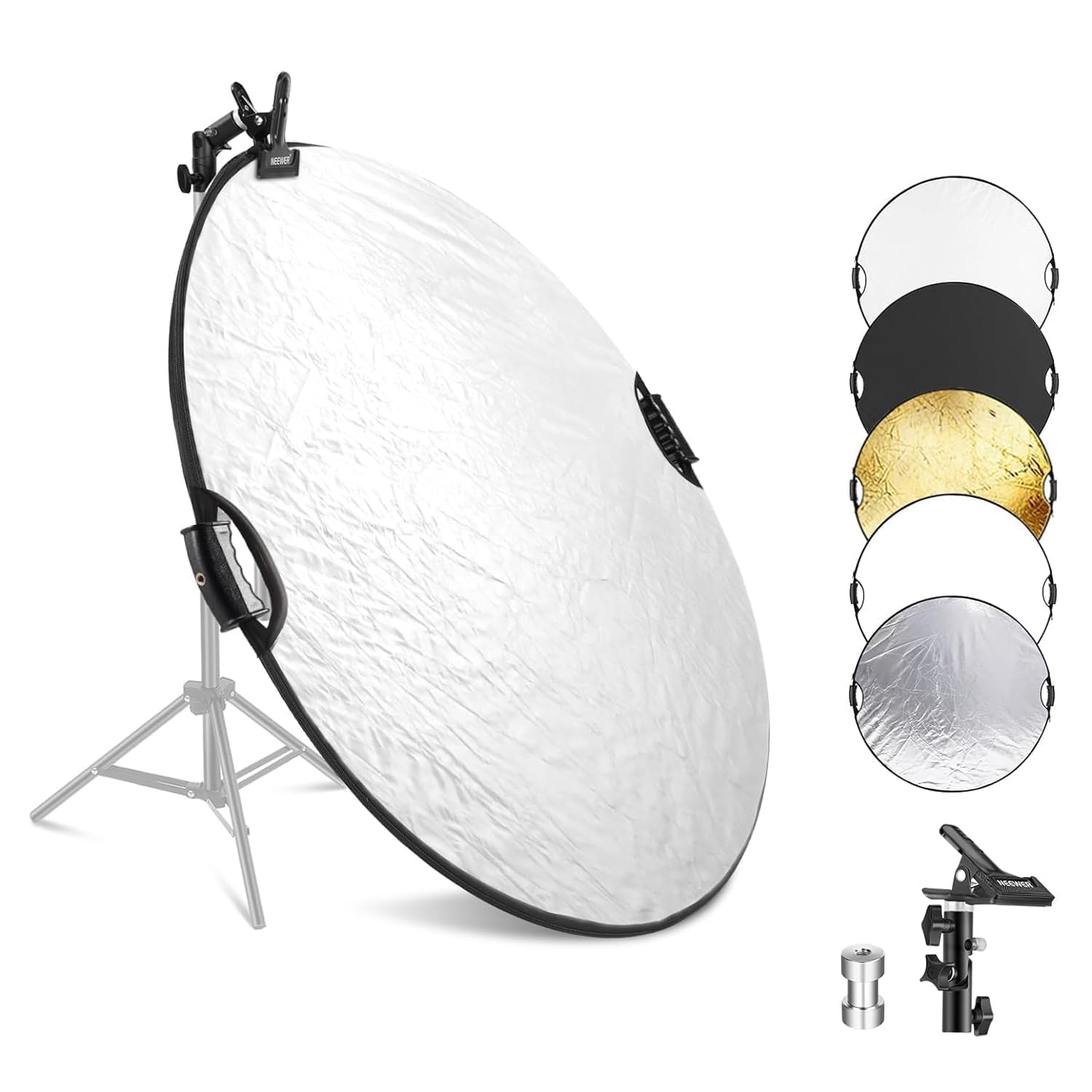 Foto 2 pulgar | Reflector De Luz Neewer Rf-110ii 43/110 Cm Con Pinza Y Empuñaduras - Venta Internacional.