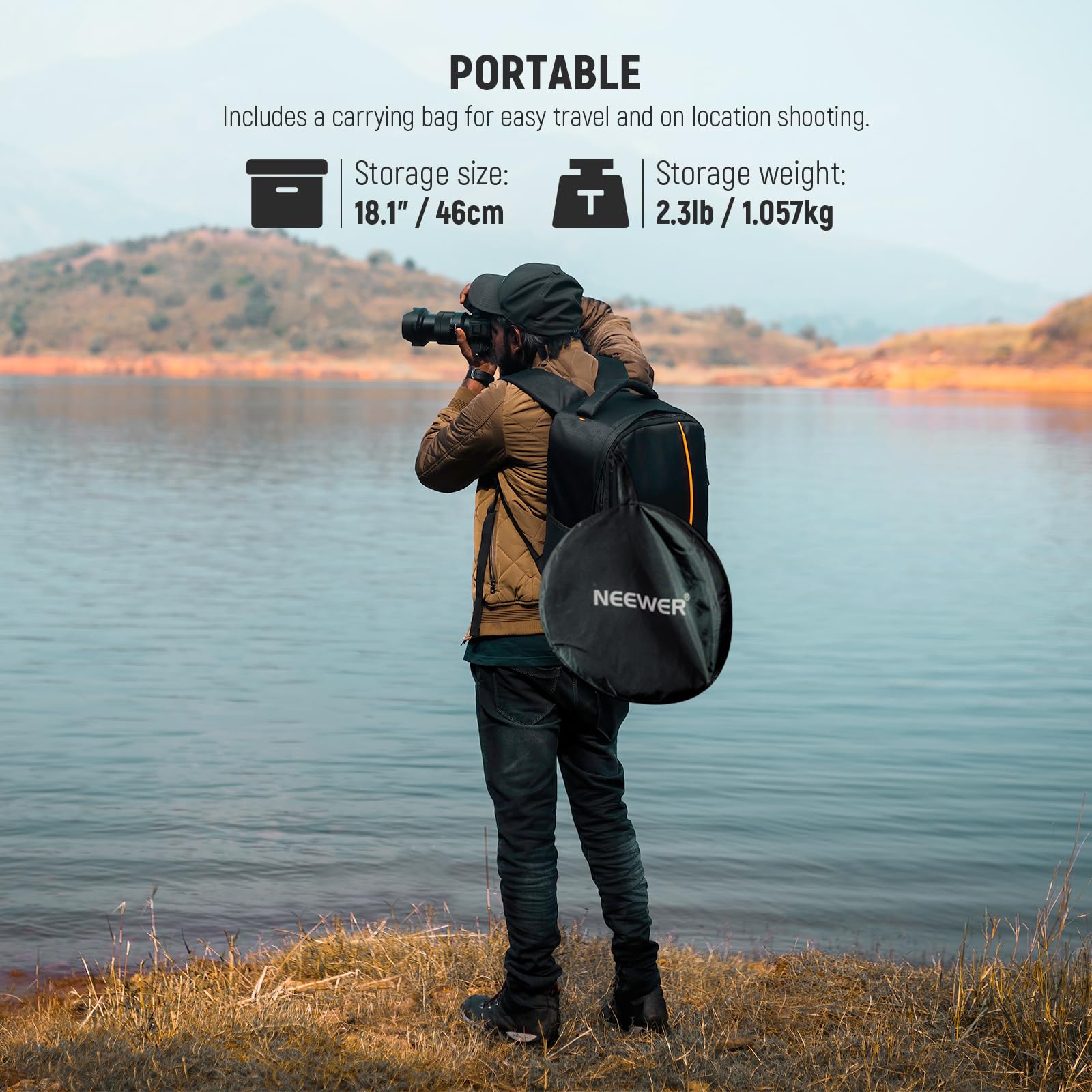 Foto 6 pulgar | Difusor Reflector De Luz Neewer 130 Cm 5 En 1 Con Bolsa - Studio - Venta Internacional.