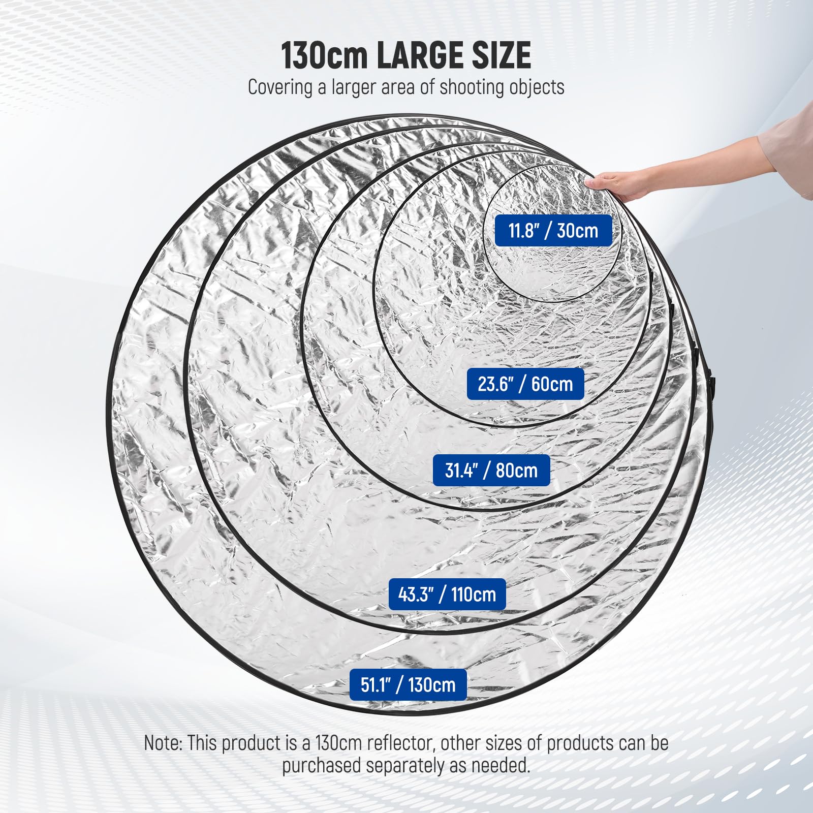 Foto 7 pulgar | Difusor Reflector De Luz Neewer 130 Cm 5 En 1 Con Bolsa - Studio - Venta Internacional.