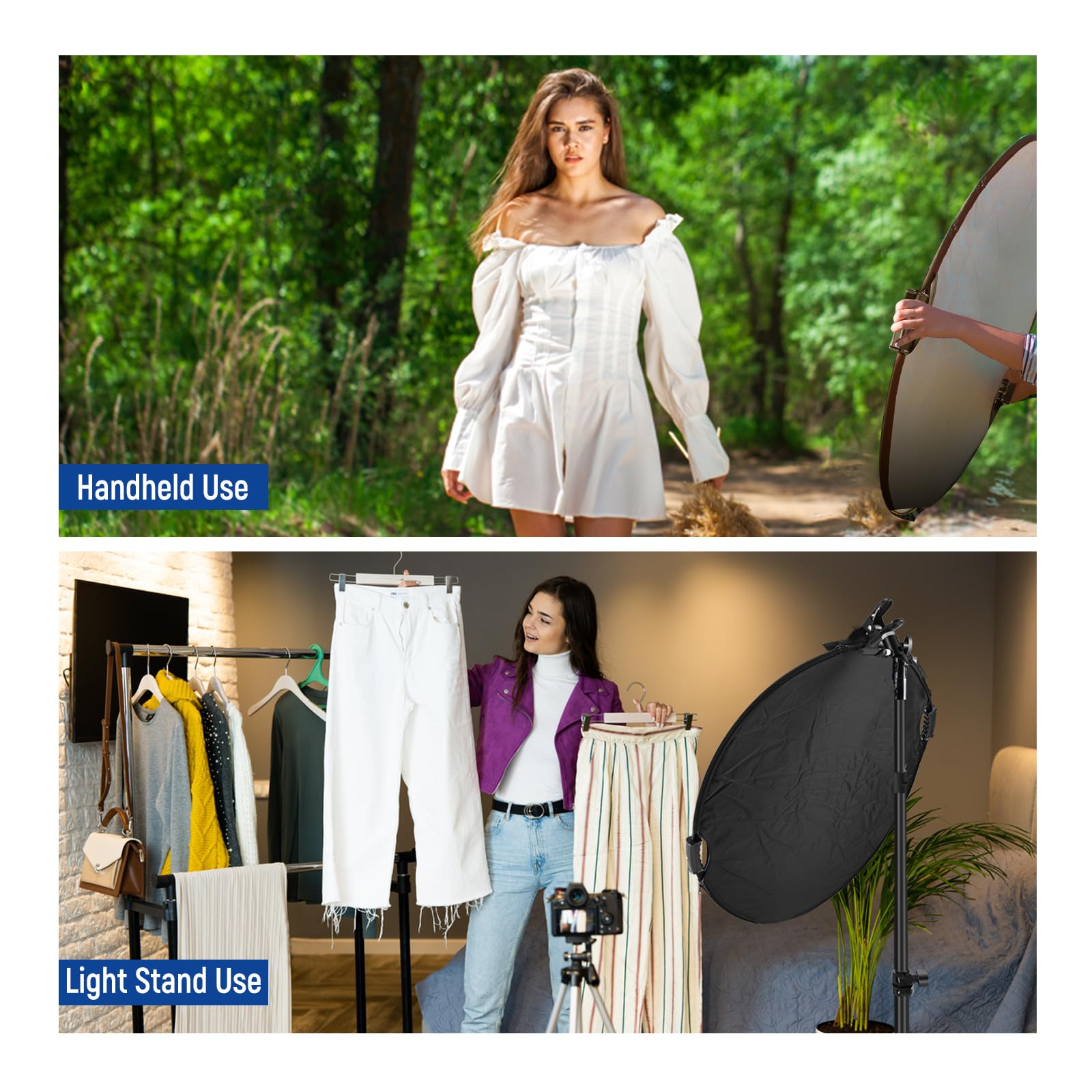 Foto 4 | Reflector De Luz Neewer Rf-56ii 22/56 Cm 5 En 1 Con Abrazadera Y Empuñaduras - Venta Internacional.