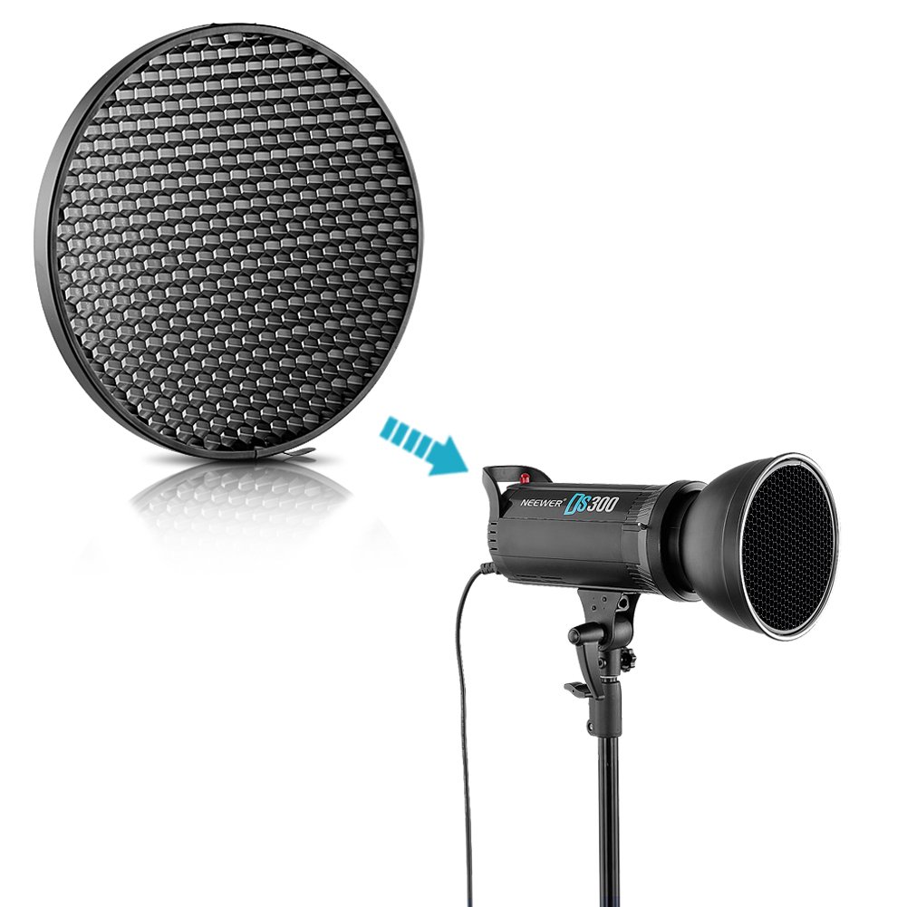 Foto 6 pulgar | Difusor Reflector Neewer De 18 Cm Con Rejilla En Forma De Panal Para Bowens - Venta Internacional.