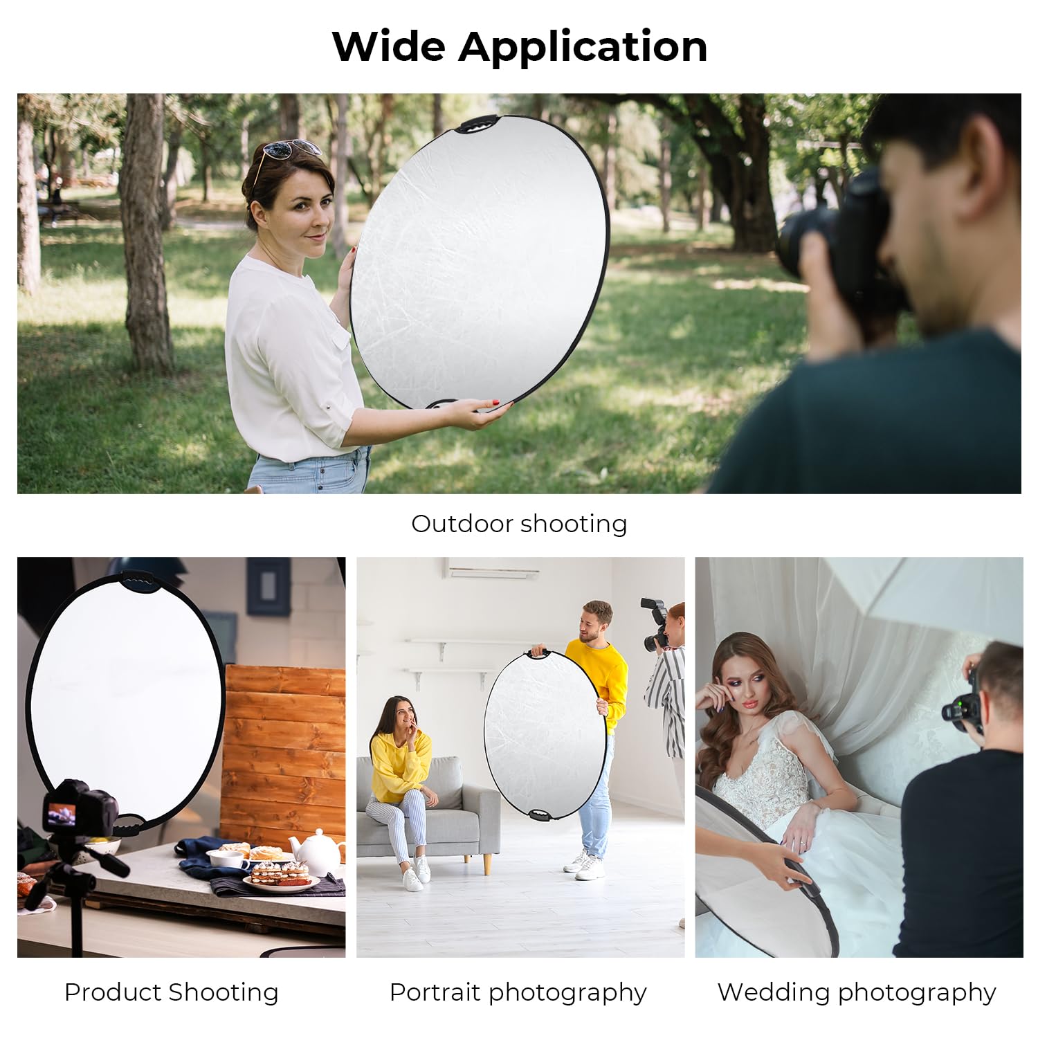 Foto 6 | Reflector De Luz K&f Concept 5 En 1 De 80 Cm Con Empuñaduras - Venta Internacional.