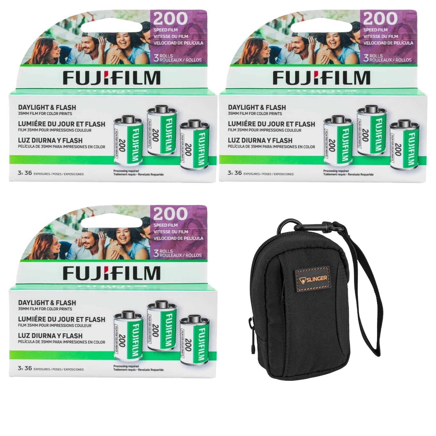 Película Fujifilm Fujicolor 200 En Negativo, 35 Mm, 36 Puntos De Exposición X9 - Venta Internacional.