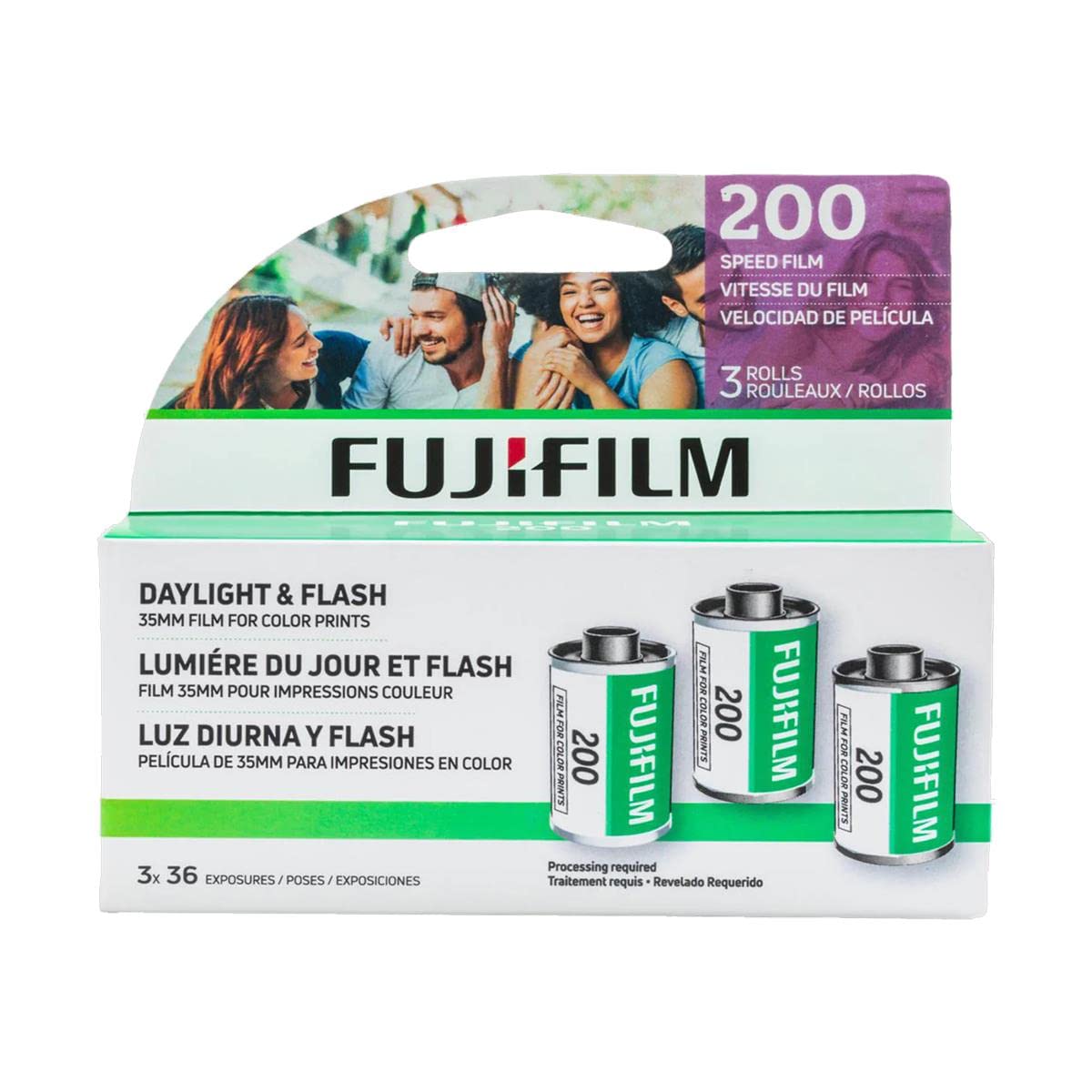 Foto 2 | Película Fujifilm Fujicolor 200 En Negativo, 35 Mm, 36 Puntos De Exposición X9 - Venta Internacional.