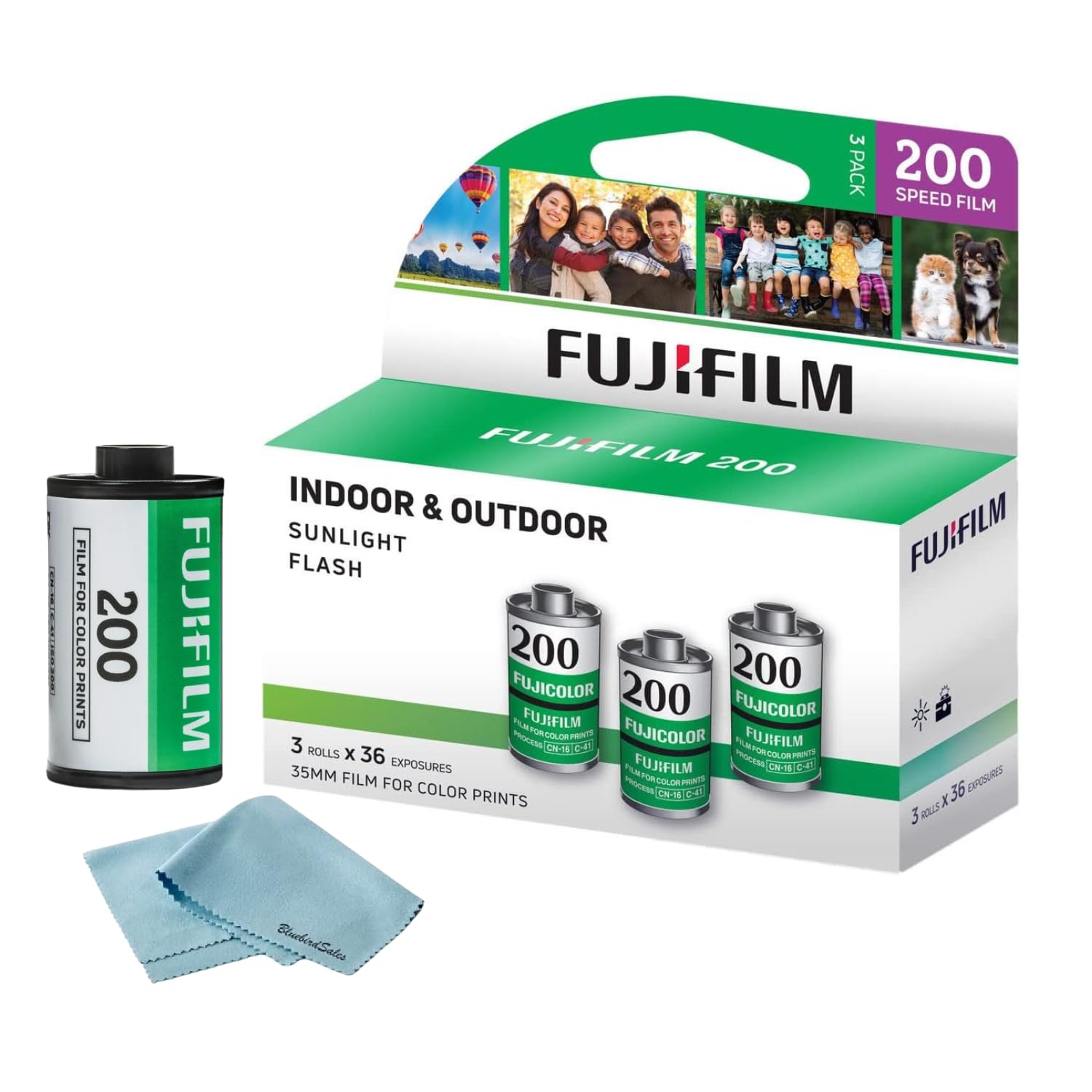 Película Fujifilm 200 Negativos En Color, 35 Mm, 36 Exposiciones, Paquete De 3 - Venta Internacional.